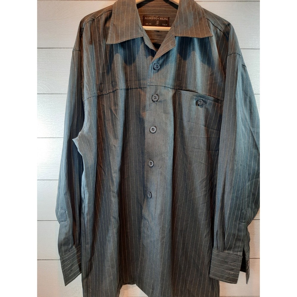 Alberto Celini  Hand Tailored Button Down Dress Shirt and Pants Milan Italy XL